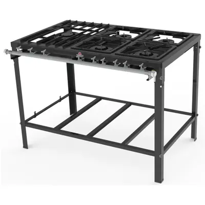 Fogão à Gás Progás PMSD-512F 1 Queimador Duplo Grande 2 Queimadores Duplos 2 Queimadores Simples