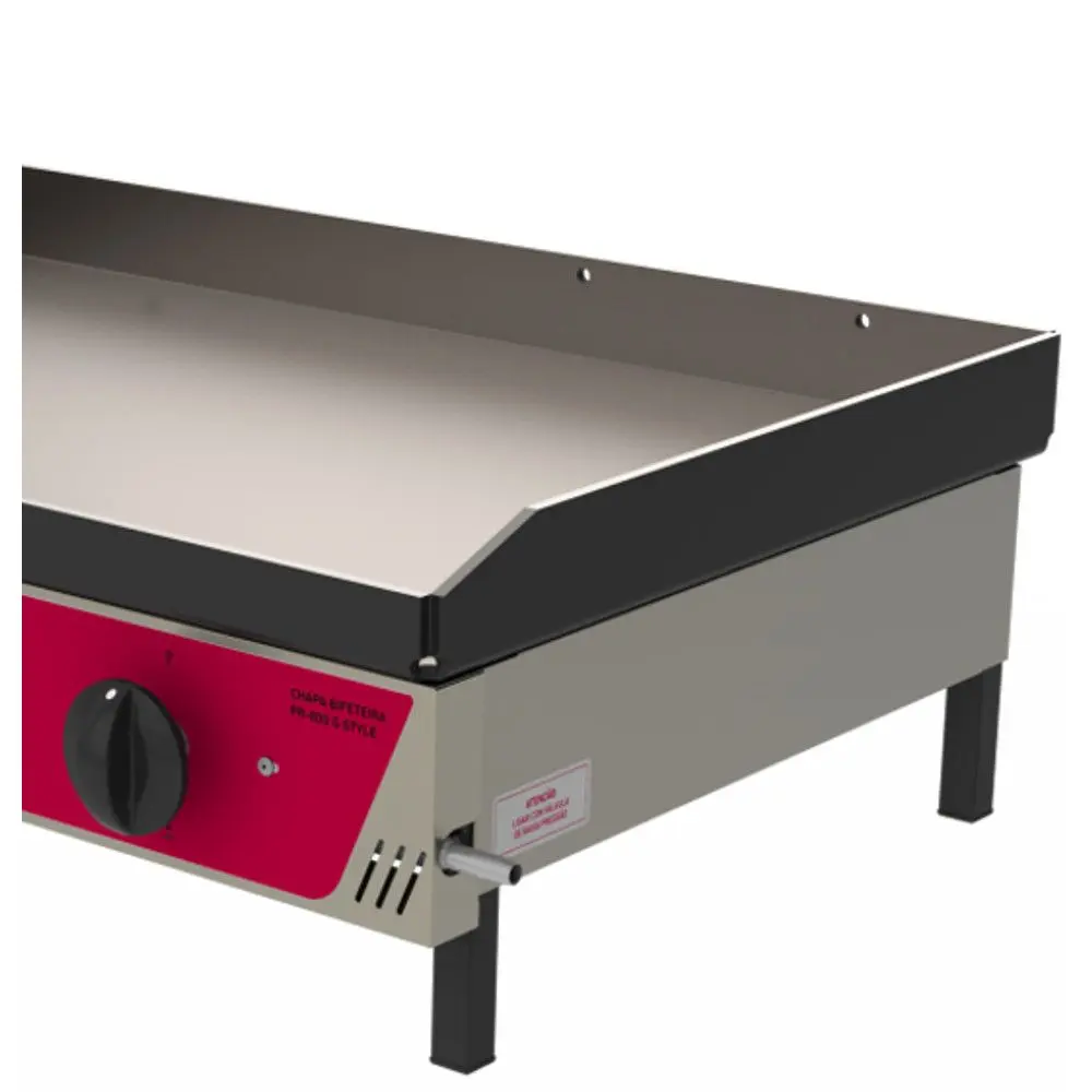 Chapa Bifeteira Progás PR-800G Style Inox À Gás - Benoit.com.br