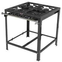 Fogão a Gás Industrial Progás PMSD-42 G2 2 Bocas Simples e 2 Bocas Duplas