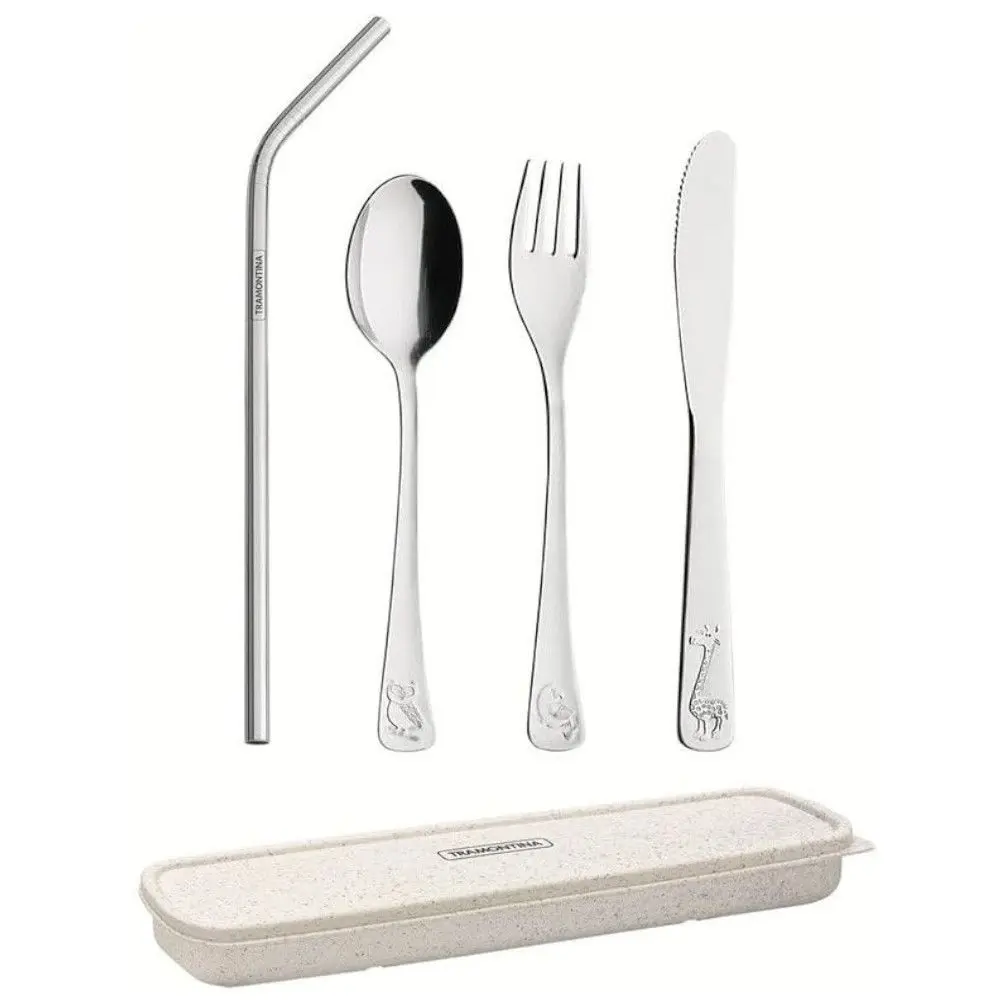 Conjunto de Talheres Infantil Tramontina 66970/040 5 Peças com Estojo