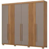 Guarda Roupa / Roupeiro Henn D325 6 Portas 4 Gavetas 230x252x48cm