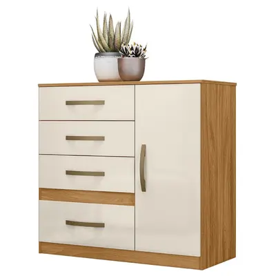 Cômoda Moval Venus 707032 1 Porta 4 Gavetas 100x98x47cm - Benoit