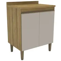 Balcão Com Tampo Mademovel 102408 Margarida 2 Portas 70cm