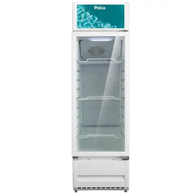 Refrigerador Expositor Philco PRE221 Com Porta de Vidro Duplo 4 Prateleiras 211L