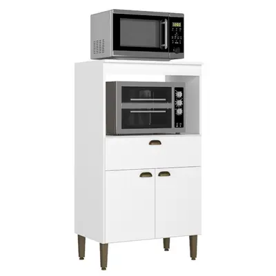 Armário Para Forno THB CM136 Magnolia 2 Portas 1 Gaveta 70cm