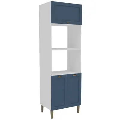 Torre Quente Mademóvel Lavanda Provençal 2322 Para Forno e Micro-ondas 70cm 3 Portas