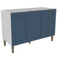 Balcão Mademóvel Lavanda Provençal 2324 120cm 2 Portas 3 Gavetas Sem Tampo