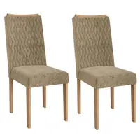 Conjunto 2 Cadeiras Kappesberg 2CAD157EA A057 Revestimento em Bouclé