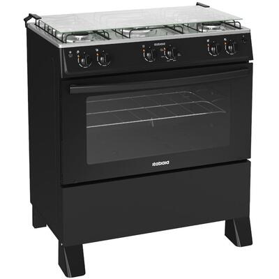 Fogão 5 Bocas Itatiaia Star New Preto - Bivolt - 3700000361