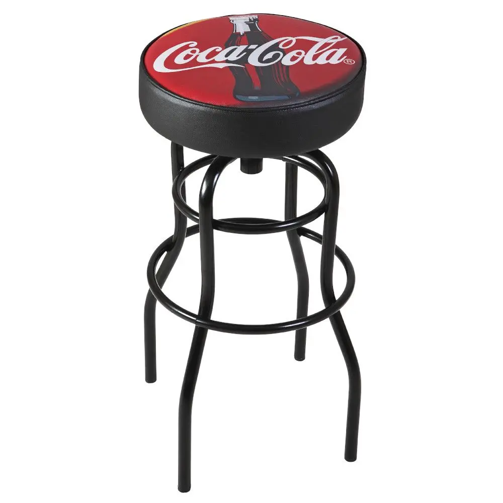 Banqueta Tubo Giratória Fil Assento Corino Com Estampa Colorido