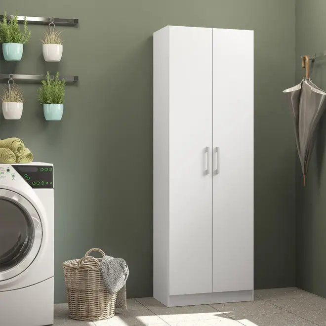 Comoda Multiuso Carraro 626 2 Portas 4 Prateleiras 169x56x33cm