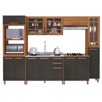 Cozinha Modula Indekes Monza MDP 6 Peças 218x310x32cm
