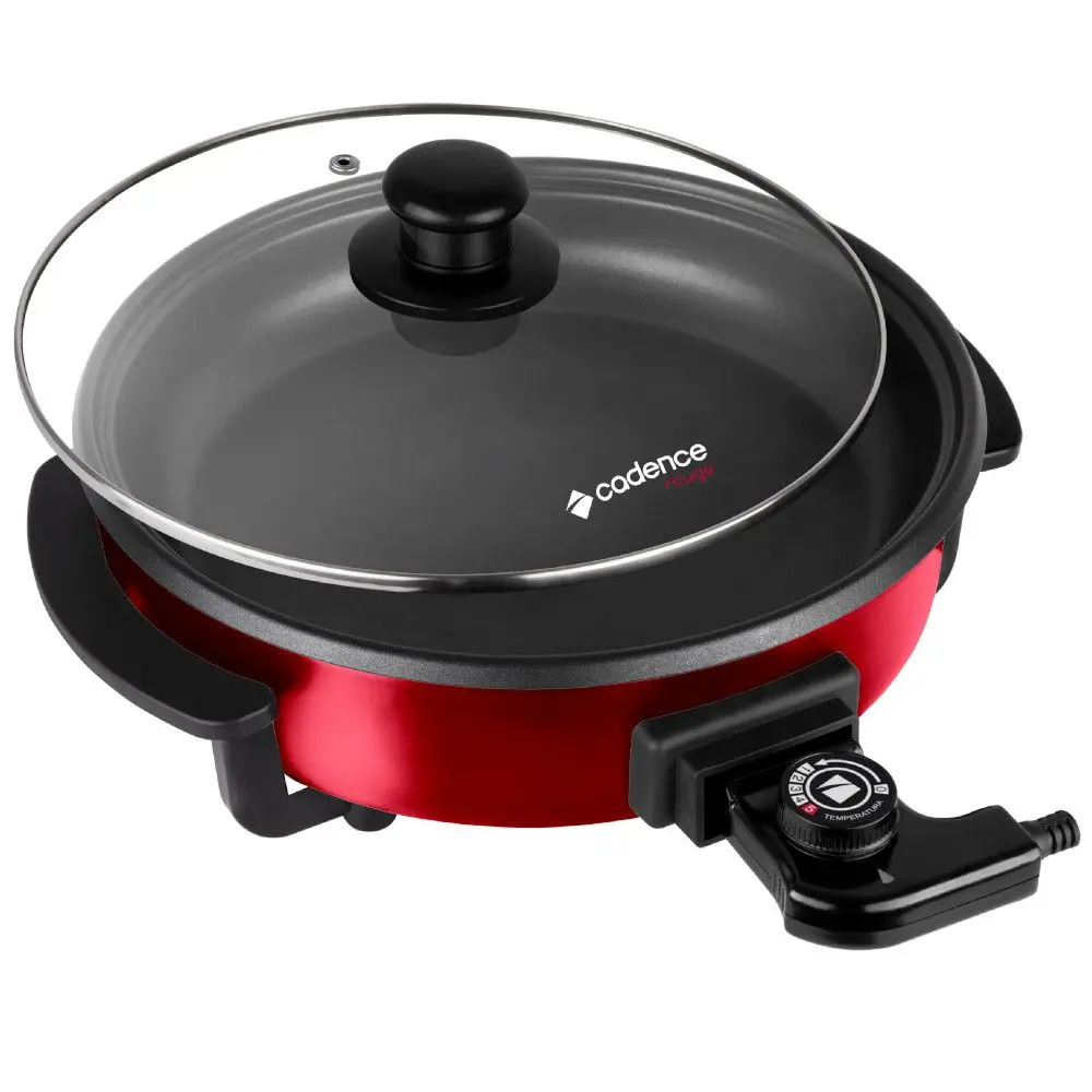 Panela Elétrica Cadence PAN610 Multifuncional Rouge 5 Níveis de Temperatura 1250W 220v