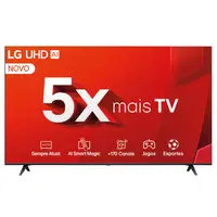 Smart TV LG 55" 55UT8050PSA 4K Ultra HD Processador a5 Ger7 Al Alexa e Chromecast Integrado webOS 24