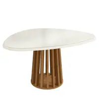 Mesa de Jantar Kappesberg CSJ1626-CNOWV8 MDP Tampo Com Vidro 76x135x105cm