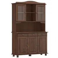 Cristaleira Finestra Colonial 8925WN Rubi Madeira Maciça 197x128,4x43cm