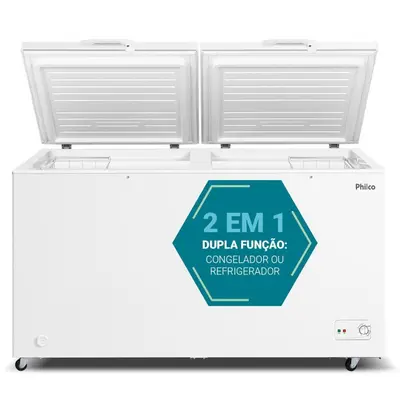 Freezer Horizontal Philco PFH520B 500L Degelo Manual 2 em 1