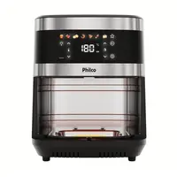 Fritadeira Air Fryer Philco PAF90C 9L 2000W Visor Glass Painel Digital