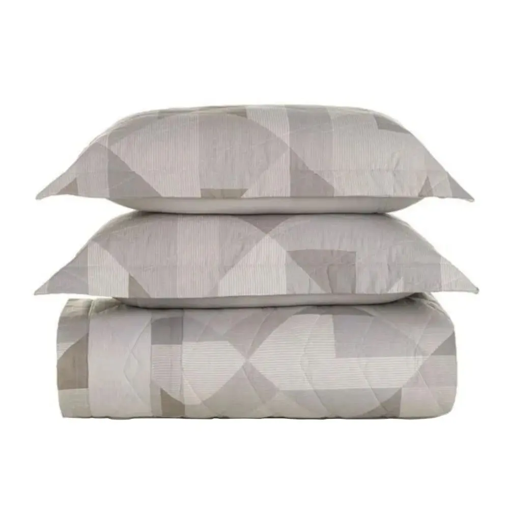 Conjunto Colcha Karsten Blasius Queen Com 2 Porta Travesseiros Cinza