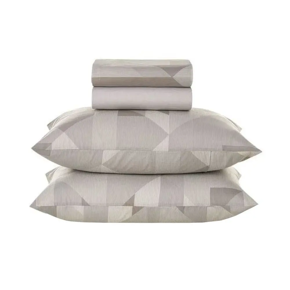 Jogo De Cama Karsten Blasius 3670849 4 Peças Queen 160 Fios 100% Algodão Cinza