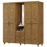 Guarda Roupa / Roupeiro Cavazotto 1230 4 Portas 3 Gavetas Com Espelho 210x192,7x52,1cm