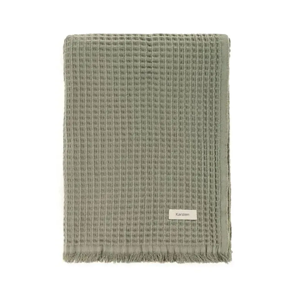 Manta Decorativa Karsten Denver 100% Algodão 150x200cm Verde
