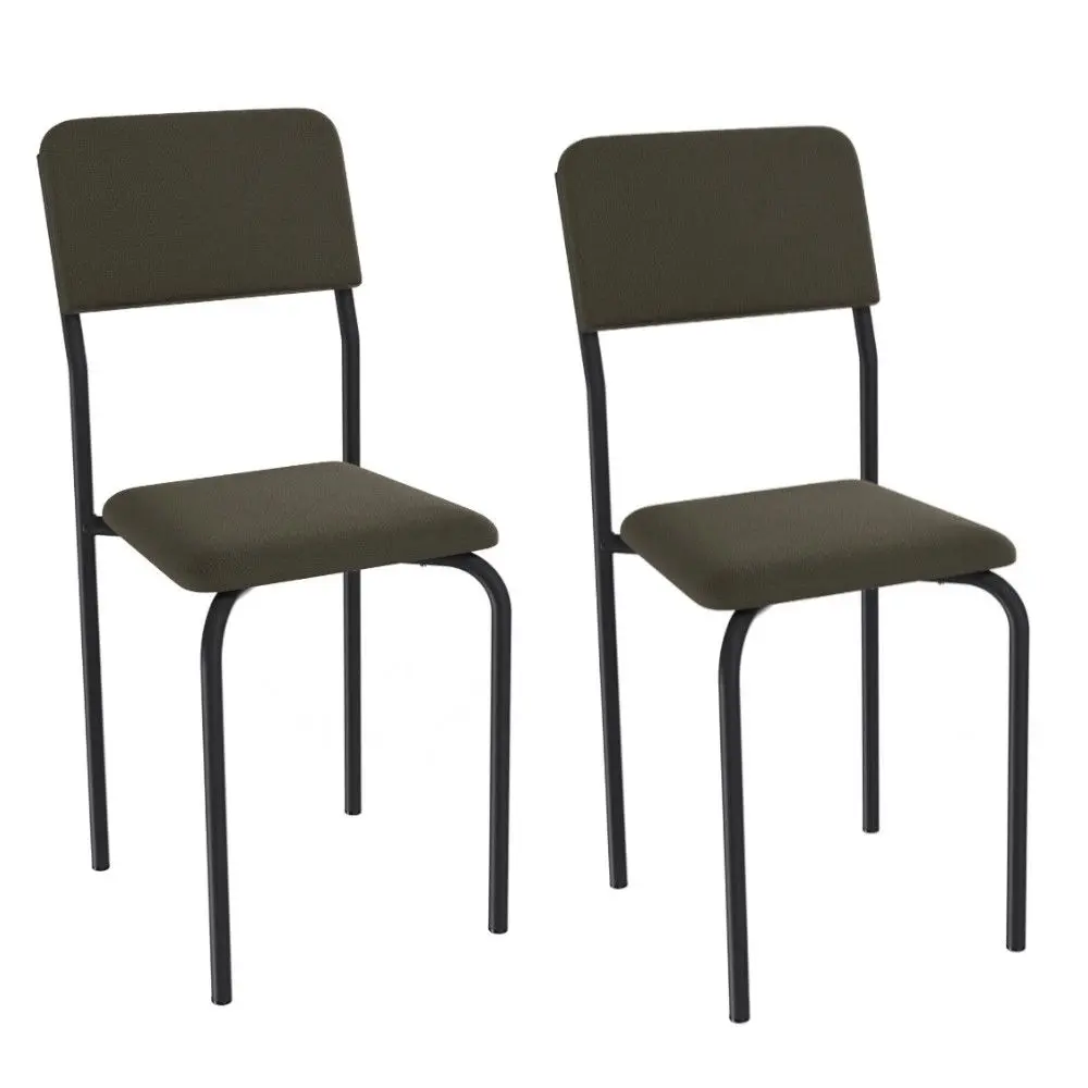 Conjunto 2 Cadeiras Kappesberg 2C133PRF-A060 Metal Estofada 87x39x46cm