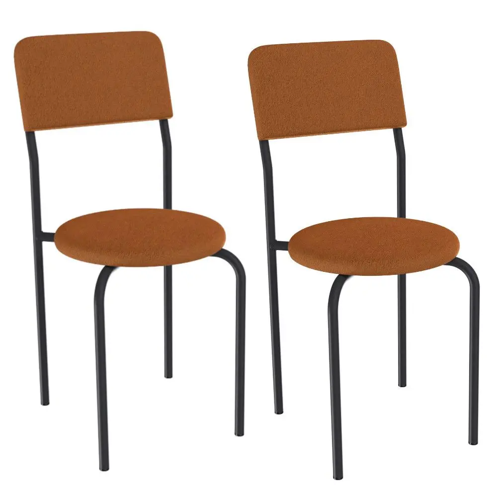 Conjunto 2 Cadeiras Kappesberg 2C136PRF-A066 Metal Estofada 87x39x46cm
