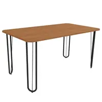 Mesa de Jantar Kappesberg CMC984-PRFCN Com Tampo Madeira 160x90