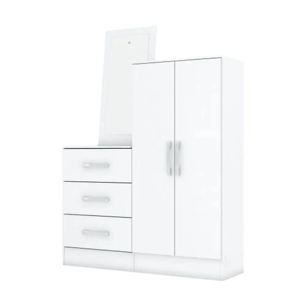 Cômoda Henn B700 2 Portas 3 Gavetas Com Espelho 158x115x34cm