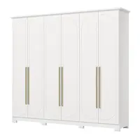 Guarda Roupa / Roupeiro Henn D334 6 Portas 6 Gavetas 230x265x52,5cm