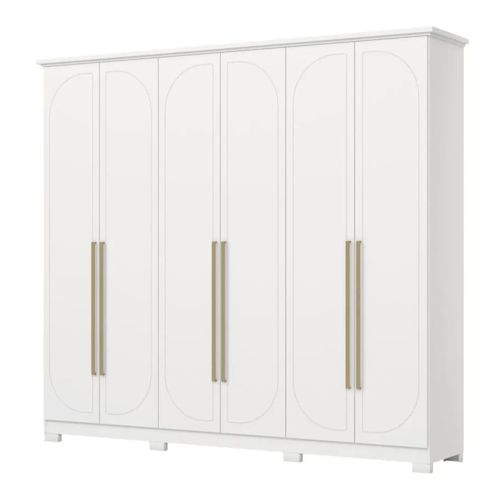 Guarda Roupa / Roupeiro Henn D334 6 Portas 6 Gavetas 230x265x52