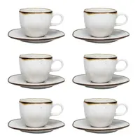 Conjunto Xícaras de Chá Oxford 103229 Maresia 12 Peças Porcelana