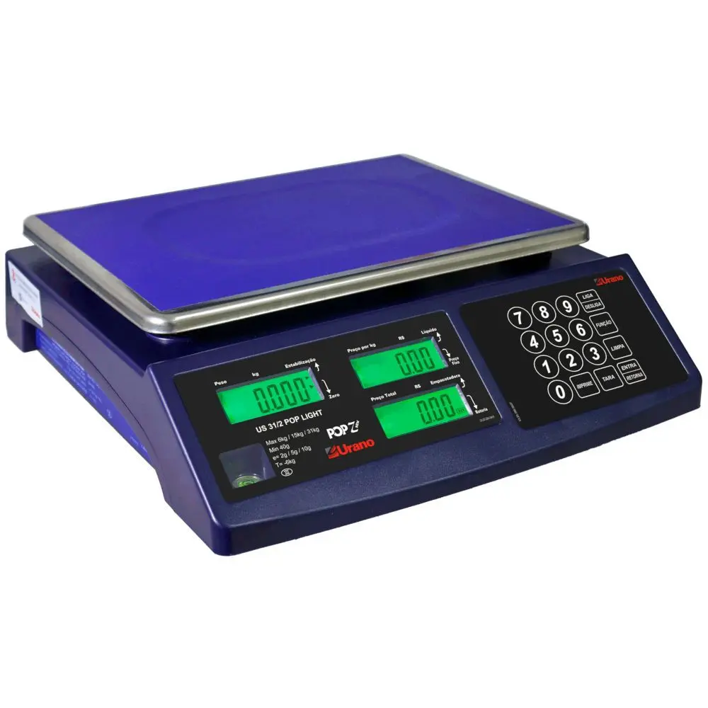 Balança Urano POP-Z 31/2 New Com Saída Serial Capacidade 31kg