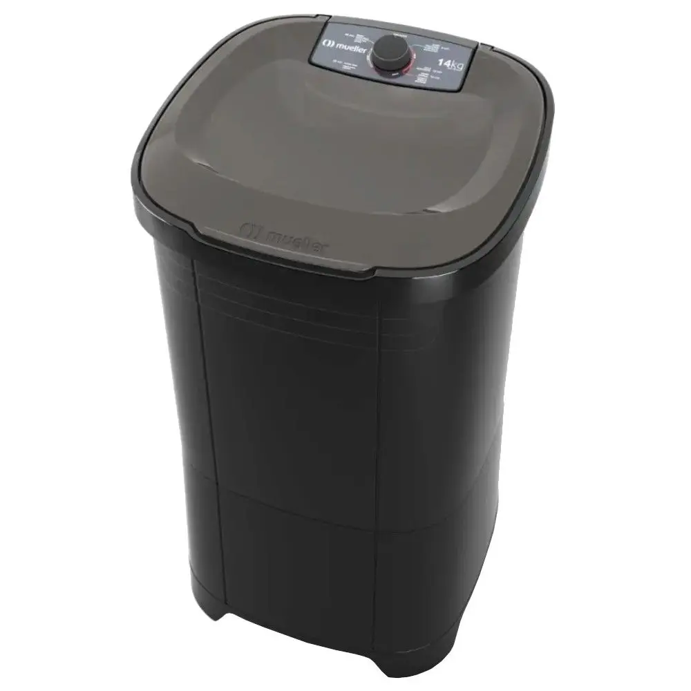 Máquina de Lavar Roupas Mueller MLT14B 14kg 5 Programas de Lavagem Semiautomático 220v