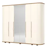 Guarda Roupa / Roupeiro Henn 6 Portas e 6 Gavetas com Espelho 230x270x51cm