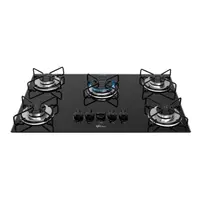 Fogão Cooktop a Gás Fischer 36360-102676 5 Bocas Mesa Vidro Acendimento Superautomático Bivolt