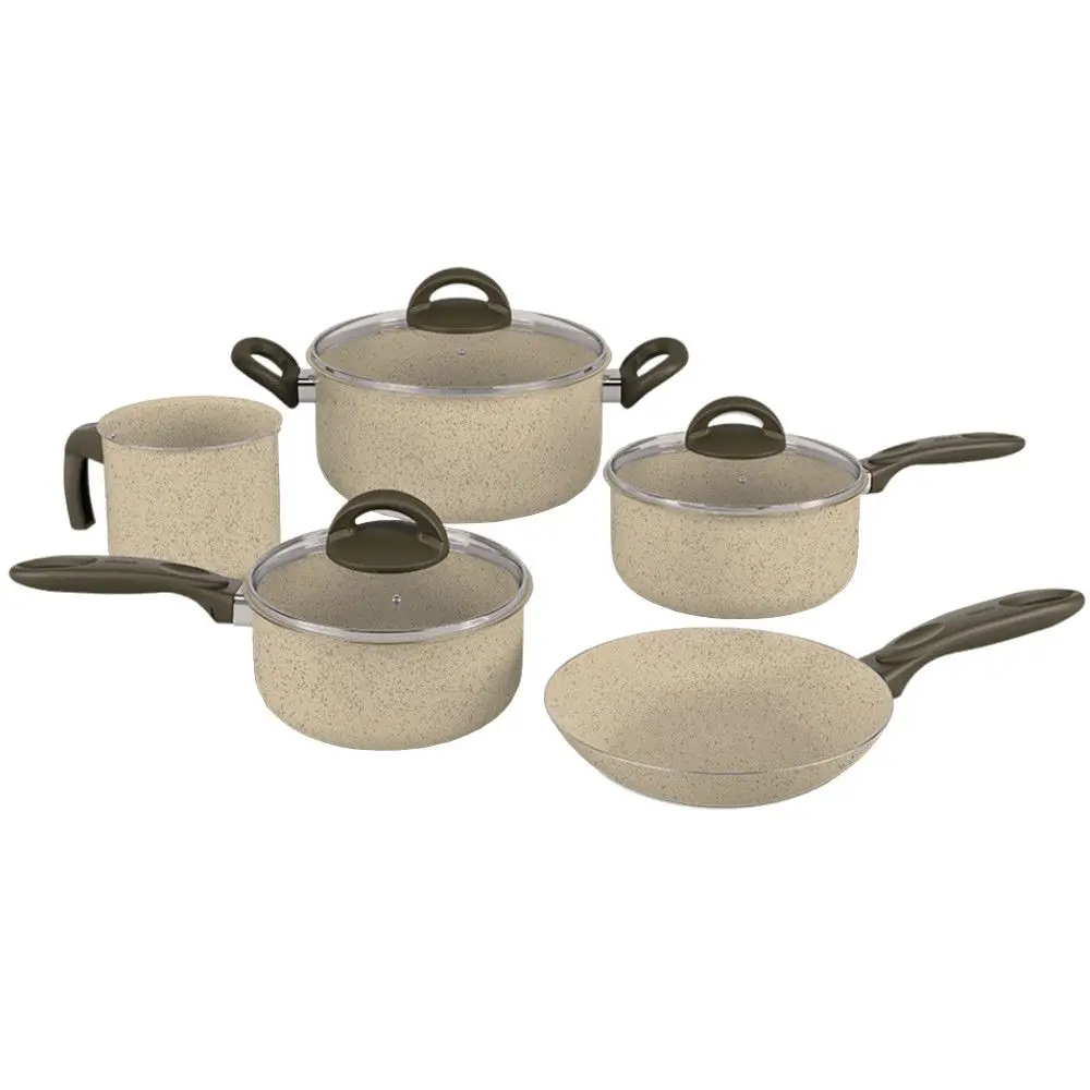 Conjunto de Panelas Brinox Suprema 5 Peças Revestimento Cerâmico Antiaderente Vanilla