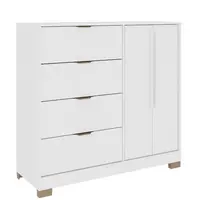 Cômoda Carraro 1177 2 Portas 4 Gavetas 118x125x45cm