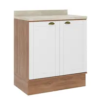 Balcão Carraro 2609 Bella 2 Portas Com Tampo 90,5x80x51cm