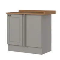Balcão Canto Reto Henn CE584-169 1 Porta Com Tampo