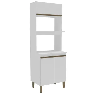 Kit Forno e Micro-Ondas Mademovel 2416 Margarida 3 Portas 200,5x70x51cm