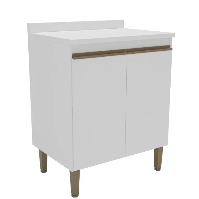 Balcão Mademovel 2408 Margarida com Tampo 2 Portas 93x70x50,5cm Branco