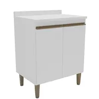 Balcão Mademovel 2408 Margarida Com Tampo 2 Portas 93x70x50,5cm