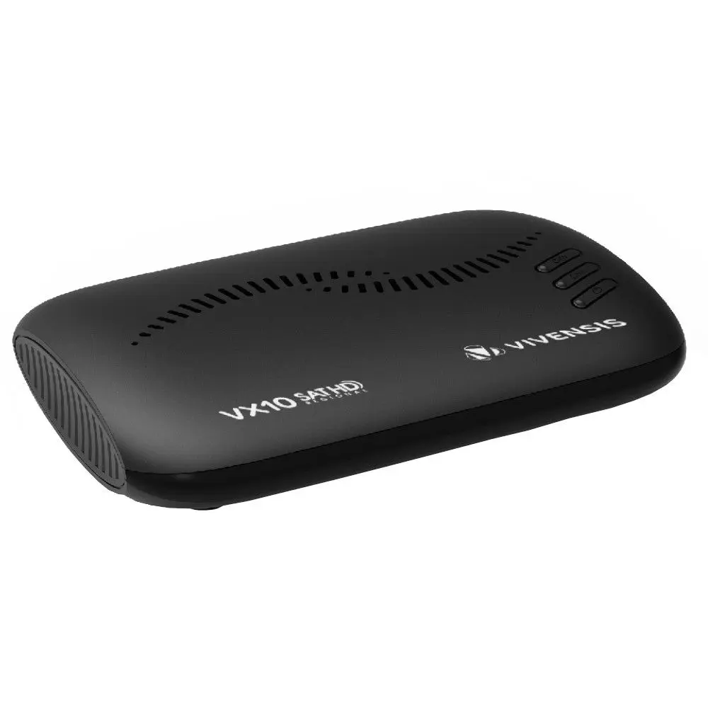 Receptor Vivensis VX10 Sinal Banda KU, Banda C e UHF Preto