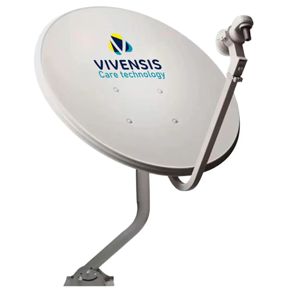 Kit Antena Vivensis Sinal Satélite Banda KU e 5G Cinza
