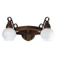Arandela de 2 Lâmpadas Luminárias Muller 602E Roda de Carroça