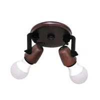 Spot Country Luminárias Müller 002E Envelhecido Sem Tulipa