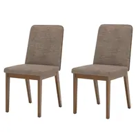 Conjunto 2 Cadeiras Estofadas Henn S41-548 Pietra 91x46x55cm