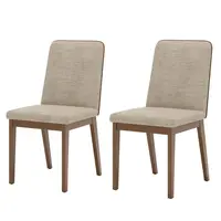 Conjunto 2 Cadeiras Estofadas Henn S41-535 Pietra 91x46x55cm